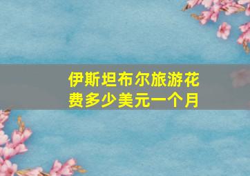 伊斯坦布尔旅游花费多少美元一个月