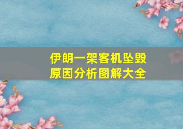 伊朗一架客机坠毁原因分析图解大全