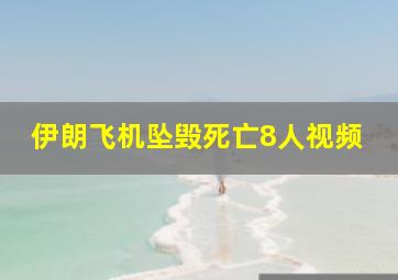 伊朗飞机坠毁死亡8人视频