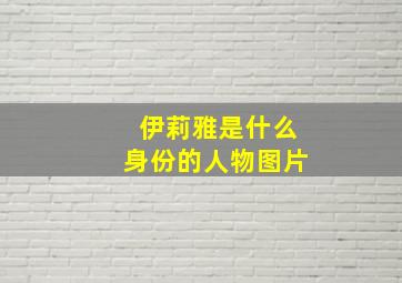 伊莉雅是什么身份的人物图片