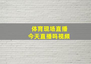 体育现场直播今天直播吗视频