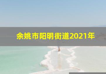 余姚市阳明街道2021年