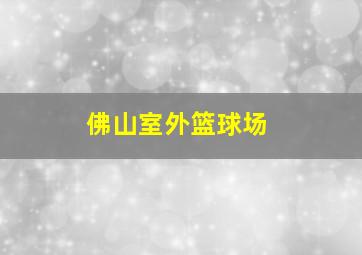 佛山室外篮球场