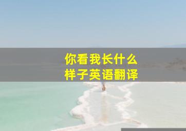 你看我长什么样子英语翻译