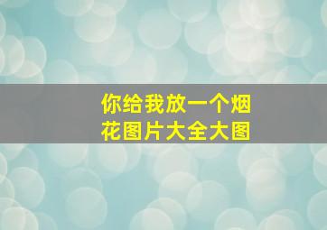 你给我放一个烟花图片大全大图