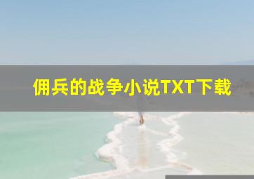 佣兵的战争小说TXT下载