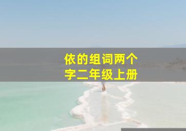 依的组词两个字二年级上册