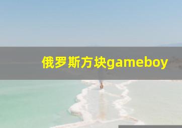 俄罗斯方块gameboy