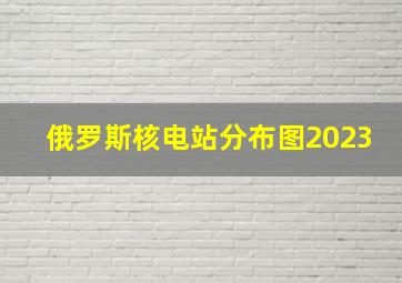 俄罗斯核电站分布图2023