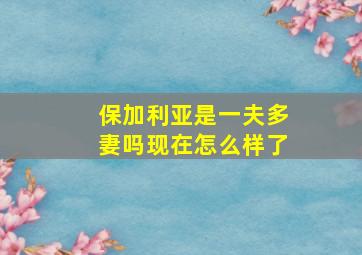 保加利亚是一夫多妻吗现在怎么样了