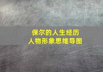 保尔的人生经历人物形象思维导图