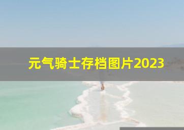 元气骑士存档图片2023