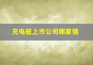 充电桩上市公司哪家强