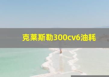 克莱斯勒300cv6油耗