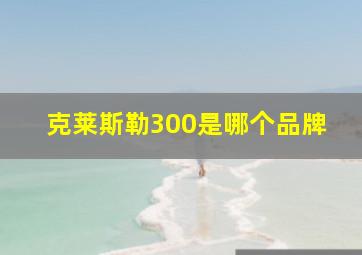 克莱斯勒300是哪个品牌