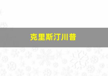 克里斯汀川普