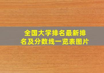 全国大学排名最新排名及分数线一览表图片