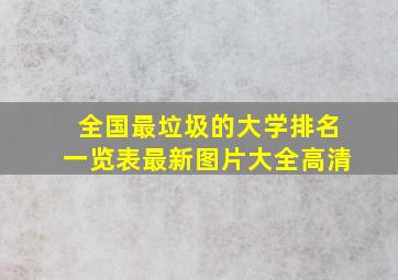 全国最垃圾的大学排名一览表最新图片大全高清