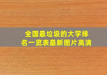 全国最垃圾的大学排名一览表最新图片高清