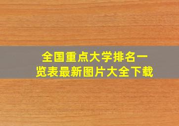 全国重点大学排名一览表最新图片大全下载