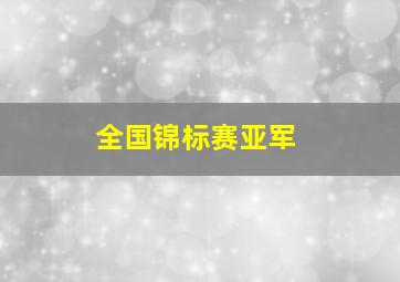 全国锦标赛亚军