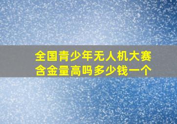 全国青少年无人机大赛含金量高吗多少钱一个