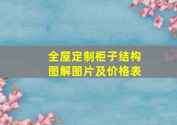 全屋定制柜子结构图解图片及价格表