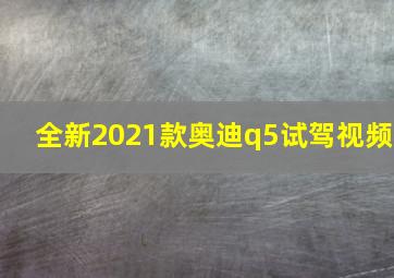 全新2021款奥迪q5试驾视频