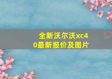 全新沃尔沃xc40最新报价及图片