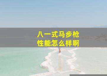 八一式马步枪性能怎么样啊