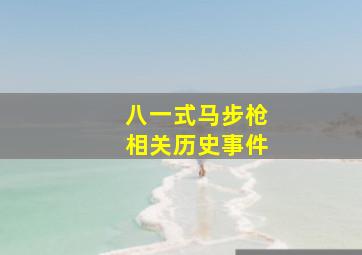 八一式马步枪相关历史事件