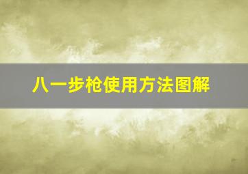 八一步枪使用方法图解