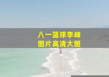 八一篮球李峰图片高清大图