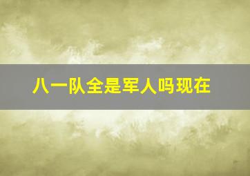 八一队全是军人吗现在