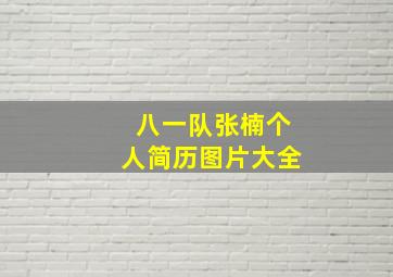 八一队张楠个人简历图片大全