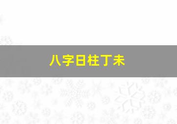 八字日柱丁未