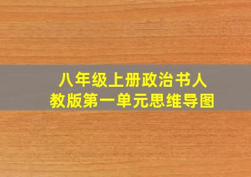 八年级上册政治书人教版第一单元思维导图