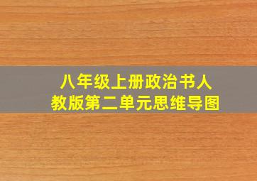 八年级上册政治书人教版第二单元思维导图