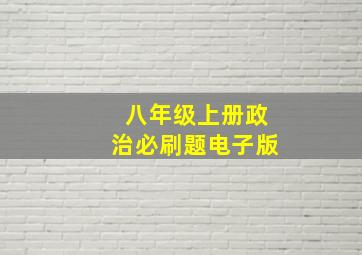 八年级上册政治必刷题电子版