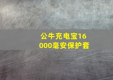 公牛充电宝16000毫安保护套