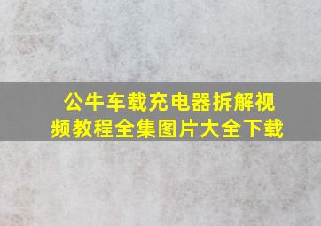 公牛车载充电器拆解视频教程全集图片大全下载