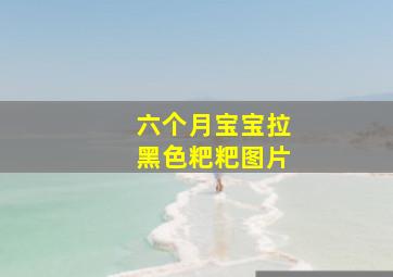 六个月宝宝拉黑色粑粑图片