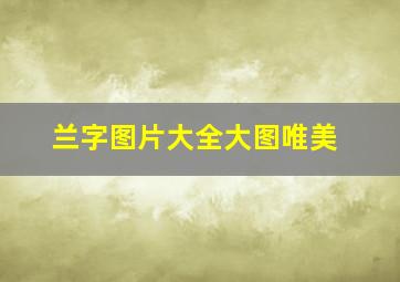 兰字图片大全大图唯美