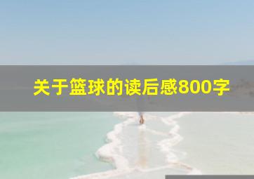 关于篮球的读后感800字