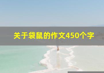 关于袋鼠的作文450个字