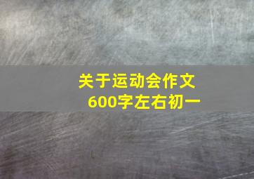 关于运动会作文600字左右初一