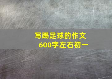 写踢足球的作文600字左右初一