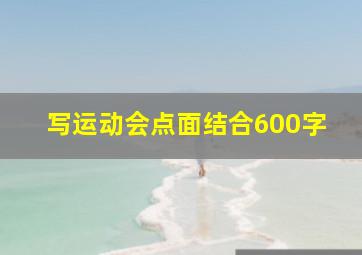 写运动会点面结合600字