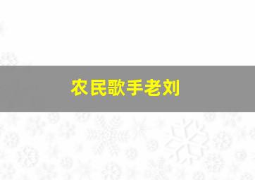 农民歌手老刘