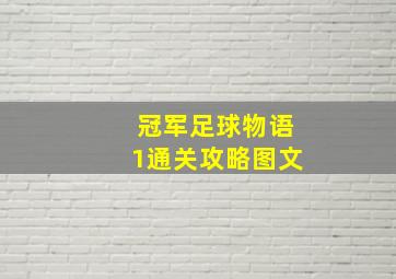 冠军足球物语1通关攻略图文